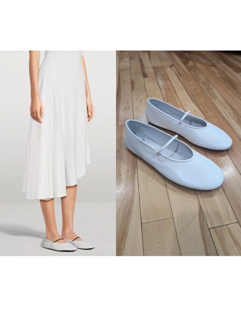 NWT Jeffrey Campbell | Dancerina Ballet Flats In White Leather